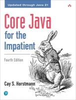 Core Java for the Impatient 4th edition