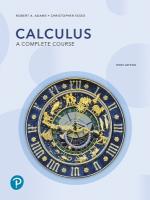 Calculus: A Complete Course 10th edition
