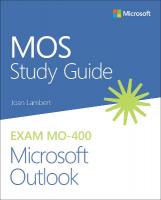 MOS Study Guide for Microsoft Outlook Exam MO-400