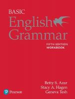 Azar-Hagen Grammar - (AE) - 5th Edition - Workbook - Basic English Grammar 5th edition