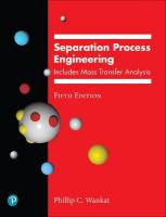 Separation Process Engineering: Includes Mass Transfer Analysis 5th edition