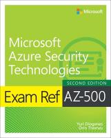 Exam Ref AZ-500 Microsoft Azure Security Technologies, 2/e 2nd edition