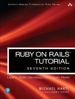 Ruby on Rails Tutorial: Learn Web Development with Rails 7th edition