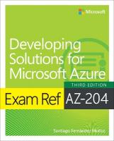 Exam Ref AZ-204 Developing Solutions for Microsoft Azure 3rd edition