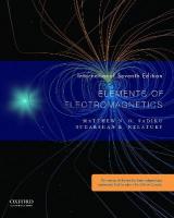 Elements of Electromagnetics 7th Revised edition