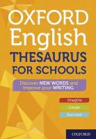 Oxford English Thesaurus for Schools 6th Revised edition