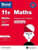 Bond 11plus: Bond 11plus Maths Challenge Assessment Papers 10-11 years: Ready for  the 2025 exam (for GL Assessment & other 11 plus exams) 1