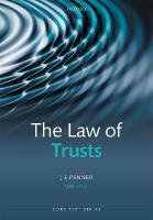 Law of Trusts 12th Revised edition