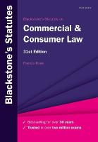 Blackstone's Statutes on Commercial & Consumer Law 31st Revised edition