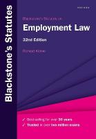 Blackstone's Statutes on Employment Law 32nd Revised edition