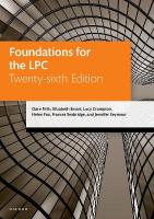 Foundations for the LPC 26th Revised edition