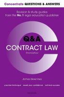 Concentrate Questions and Answers Contract Law: Law Q&A Revision and Study Guide 3rd Revised edition