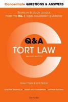 Concentrate Questions and Answers Tort Law: Law Q&A Revision and Study Guide 2nd Revised edition