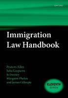Immigration Law Handbook 11th Revised edition