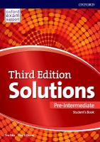 Solutions: Pre-Intermediate: Student's Book: Leading the way to success 3rd Revised edition