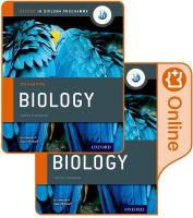 Oxford IB Diploma Programme: IB Biology Print and Enhanced Online Course  Book Pack 2014th Revised edition