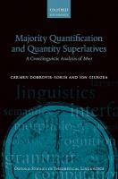 Majority Quantification and Quantity Superlatives: A Crosslinguistic Analysis of Most