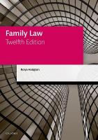 Family Law 12th Revised edition