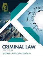 Criminal Law 17th Revised edition