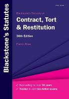 Blackstone's Statutes on Contract, Tort & Restitution 36th Revised edition
