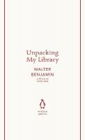 Unpacking My Library