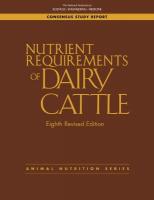 Nutrient Requirements of Dairy Cattle: Eighth Revised Edition