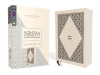 NRSVue, Holy Bible with Apocrypha, Journal Edition, Cloth over Board, Cream,  Comfort Print