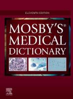 Mosby's Medical Dictionary 11th edition