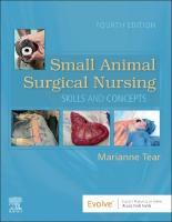 Small Animal Surgical Nursing 4th edition