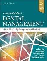 Little and Falace's Dental Management of the Medically Compromised Patient 10th edition