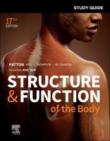 Study Guide for Structure & Function of the Body 17th edition