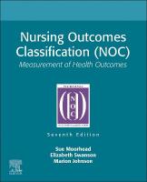 Nursing Outcomes Classification (NOC): Measurement of Health Outcomes 7th edition