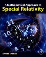 Mathematical Approach to Special Relativity