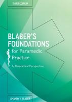 Blaber's Foundations for Paramedic Practice: A Theoretical Perspective 3rd edition