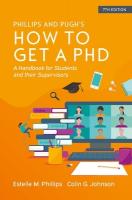 How to Get a PhD: A Handbook for Students and Their Supervisors 7th edition