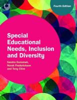 Special Educational Needs, Inclusion and Diversity, 4e 4th edition