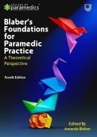 Blaber's Foundations for Paramedic Practice: A Theoretical Perspective 4e 4th edition