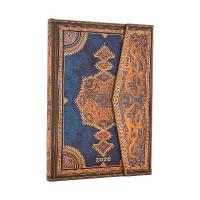 2026 Safavid Indigo (Safavid Binding Art) Midi 12-month Verso Hardcover  Flexi Dayplanner 2026 (Wrap Closure)