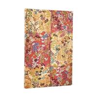 2026 Kara-ori Pink (Japanese Kimono) Maxi 12-month Horizontal Hardcover  Flexi Dayplanner 2026 (Elastic Band Closure)