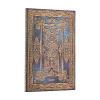 2026 Blue Luxe (Luxe Design) Maxi 12-month Vertical Hardcover Flexi  Dayplanner 2026 (Elastic Band Closure)