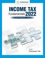 Income Tax Fundamentals 2022 (with Intuit ProConnect Tax Online) 40th edition