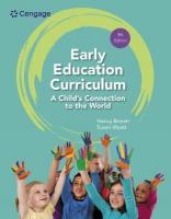 Early Education Curriculum: A Child's Connection to the World 8th edition