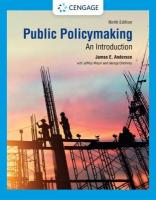 Public Policymaking 9th edition
