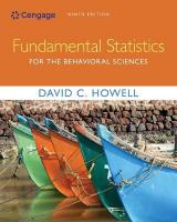 Fundamental Statistics for the Behavioral Sciences 9th edition