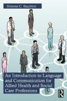 Introduction to Language and Communication for Allied Health and Social Care  Professions