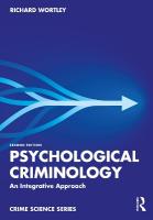 Psychological Criminology: An Integrative Approach 2nd edition
