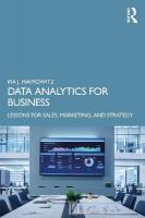 Data Analytics for Business: Lessons for Sales, Marketing, and Strategy
