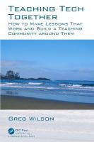 Teaching Tech Together: How to Make Your Lessons Work and Build a Teaching Community around Them