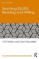 Teaching ESL/EFL Reading and Writing: Second edition 2nd edition