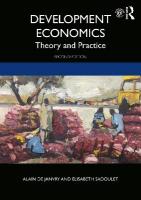 Development Economics: Theory and Practice 2nd edition